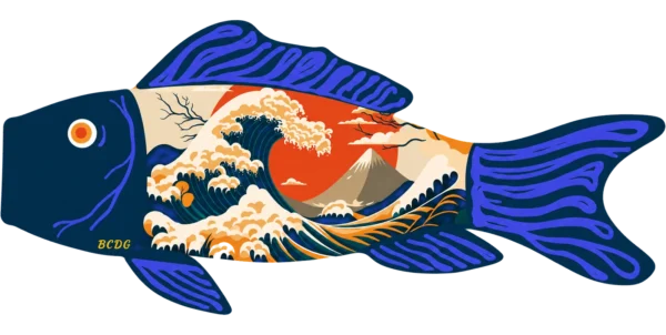 La Vague Bleue Koinobori - by BCDG