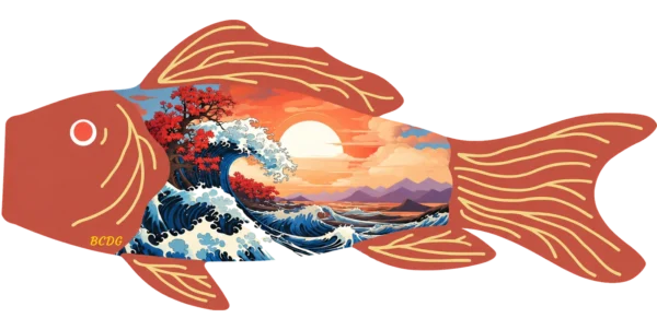 La Vague Brune Koinobori - by BCDG