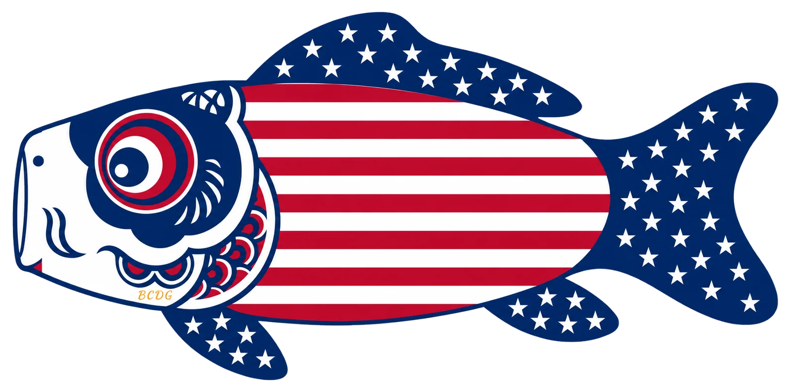 Stars & Stripes Koinobori - by BCDG